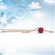 2 - Juliana 4.50 mm Round Ruby Solitaire Pendant Necklace 