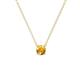 1 - Juliana 4.50 mm Round Citrine Solitaire Pendant Necklace 