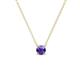 1 - Juliana 4.50 mm Round Iolite Solitaire Pendant Necklace 