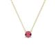 1 - Juliana 4.50 mm Round Rhodolite Garnet Solitaire Pendant Necklace 