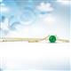 2 - Juliana 4.50 mm Round Emerald Solitaire Pendant Necklace 