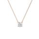 1 - Juliana 4.50 mm Round White Sapphire Solitaire Pendant Necklace 