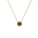 1 - Juliana 4.50 mm Round Smoky Quartz Solitaire Pendant Necklace 