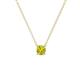 1 - Juliana 4.50 mm Round Yellow Diamond Solitaire Pendant Necklace 