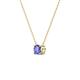 3 - Juliana 4.50 mm Round Tanzanite Solitaire Pendant Necklace 