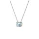 3 - Juliana 4.50 mm Round Aquamarine Solitaire Pendant Necklace 