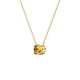 3 - Juliana 4.50 mm Round Citrine Solitaire Pendant Necklace 