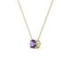 3 - Juliana 4.50 mm Round Iolite Solitaire Pendant Necklace 