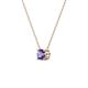 3 - Juliana 4.50 mm Round Iolite Solitaire Pendant Necklace 