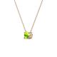 3 - Juliana 4.50 mm Round Peridot Solitaire Pendant Necklace 
