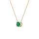 3 - Juliana 4.50 mm Round Emerald Solitaire Pendant Necklace 