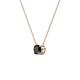 3 - Juliana 4.50 mm Round Black Diamond Solitaire Pendant Necklace 