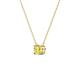 3 - Juliana 4.50 mm Round Yellow Sapphire Solitaire Pendant Necklace 