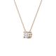 3 - Juliana 4.50 mm Round White Sapphire Solitaire Pendant Necklace 