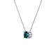 3 - Juliana 4.50 mm Round London Blue Topaz Solitaire Pendant Necklace 
