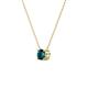 3 - Juliana 4.50 mm Round London Blue Topaz Solitaire Pendant Necklace 