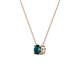 3 - Juliana 4.50 mm Round London Blue Topaz Solitaire Pendant Necklace 