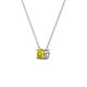3 - Juliana 4.50 mm Round Yellow Diamond Solitaire Pendant Necklace 