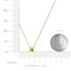 4 - Juliana 4.00 mm Round Peridot Solitaire Pendant Necklace 