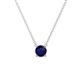 1 - Juliana 5.00 mm Round Blue Sapphire Solitaire Pendant Necklace 