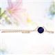2 - Juliana 5.00 mm Round Blue Sapphire Solitaire Pendant Necklace 