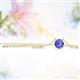 2 - Juliana 5.00 mm Round Tanzanite Solitaire Pendant Necklace 