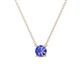 1 - Juliana 5.00 mm Round Tanzanite Solitaire Pendant Necklace 