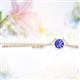 2 - Juliana 5.00 mm Round Tanzanite Solitaire Pendant Necklace 