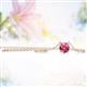 2 - Juliana 5.00 mm Round Pink Tourmaline Solitaire Pendant Necklace 
