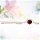 2 - Juliana 5.00 mm Round Red Garnet Solitaire Pendant Necklace 