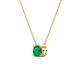 3 - Juliana 5.00 mm Round Emerald Solitaire Pendant Necklace 