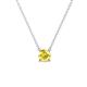 1 - Juliana 5.00 mm Round Lab Created Yellow Sapphire Solitaire Pendant Necklace 