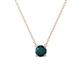 1 - Juliana 5.00 mm Round London Blue Topaz Solitaire Pendant Necklace 