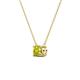 3 - Juliana 5.00 mm Round Yellow Diamond Solitaire Pendant Necklace 