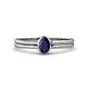 1 - Diana Desire Oval Cut Blue Sapphire Solitaire Engagement Ring 