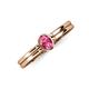 3 - Diana Desire Oval Cut Pink Tourmaline Solitaire Engagement Ring 