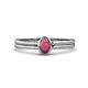 1 - Diana Desire Oval Cut Rhodolite Garnet Solitaire Engagement Ring 