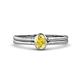 1 - Diana Desire Oval Cut Yellow Sapphire Solitaire Engagement Ring 