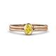 1 - Diana Desire Oval Cut Yellow Sapphire Solitaire Engagement Ring 