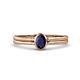 1 - Diana Desire Oval Cut Blue Sapphire Solitaire Engagement Ring 