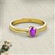 2 - Diana Desire Oval Cut Amethyst Solitaire Engagement Ring 