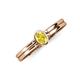 3 - Diana Desire Oval Cut Yellow Sapphire Solitaire Engagement Ring 