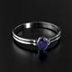 2 - Diana Desire Oval Cut Blue Sapphire Solitaire Engagement Ring 