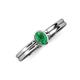 3 - Diana Desire Oval Cut Emerald Solitaire Engagement Ring 