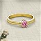 2 - Diana Desire Oval Cut Pink Sapphire Solitaire Engagement Ring 