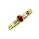 3 - Diana Desire Oval Cut Red Garnet Solitaire Engagement Ring 