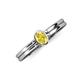 3 - Diana Desire Oval Cut Yellow Sapphire Solitaire Engagement Ring 