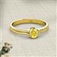 2 - Diana Desire Oval Cut Yellow Sapphire Solitaire Engagement Ring 