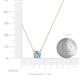 4 - Juliana 6.50 mm Round Aquamarine Solitaire Pendant Necklace 