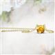 2 - Juliana 6.50 mm Round Citrine Solitaire Pendant Necklace 